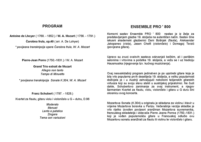 5. Program Ansambl PRO 800 Page 1