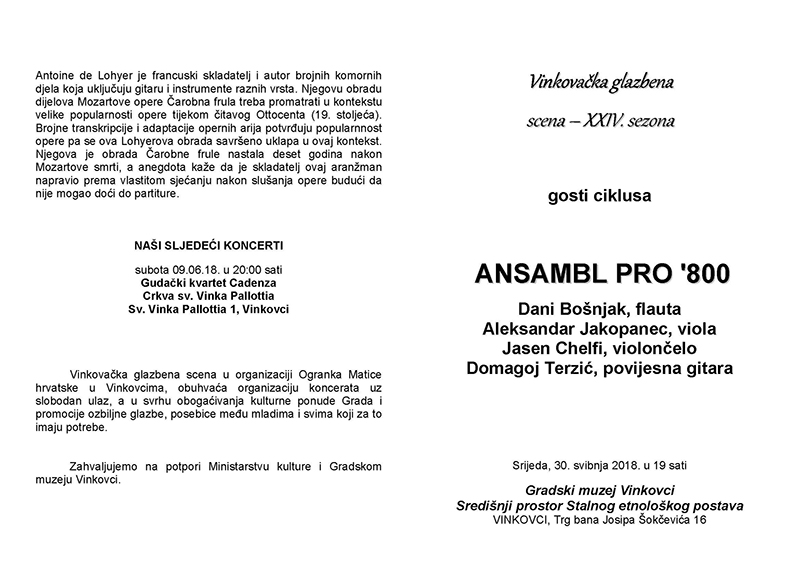5. Program Ansambl PRO 800 Page 2