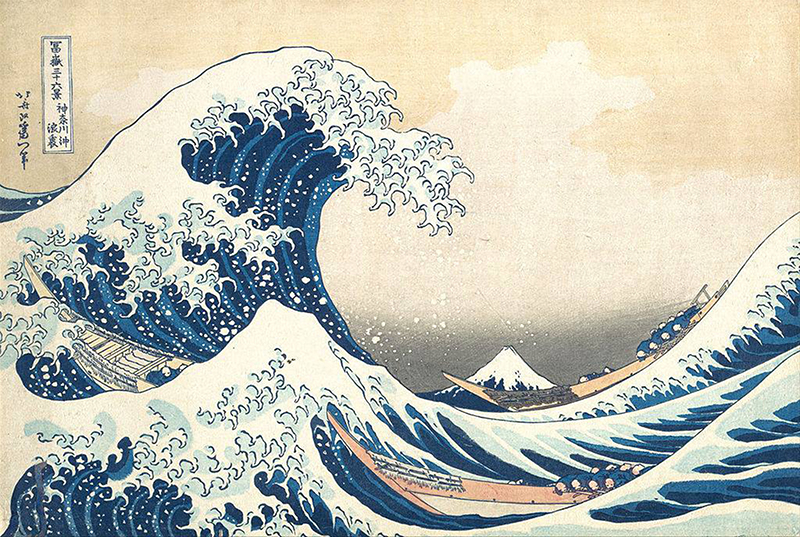 Hokusai plavetnilo vala